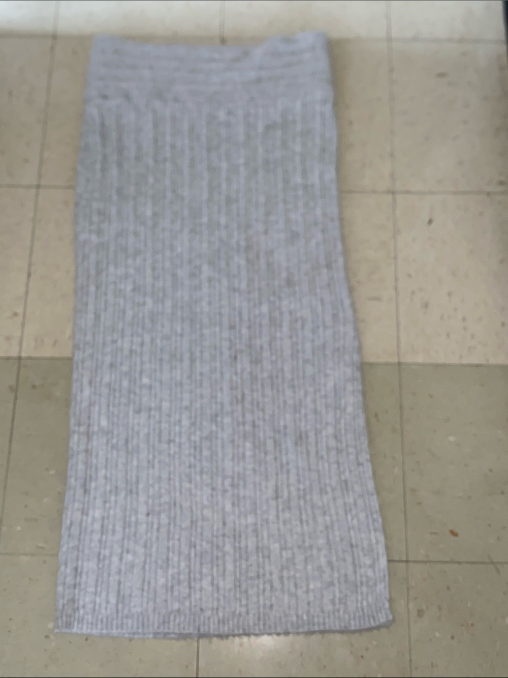 wild fable Light Gray Ribbed Maxi Skirt XXL SUPER SOFT SLIT